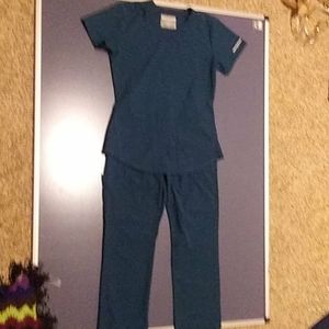 Women's Teal Skechers Scrub Set (Pants & Top)